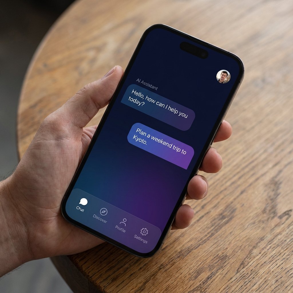 AI Mobile App for iOS and Android